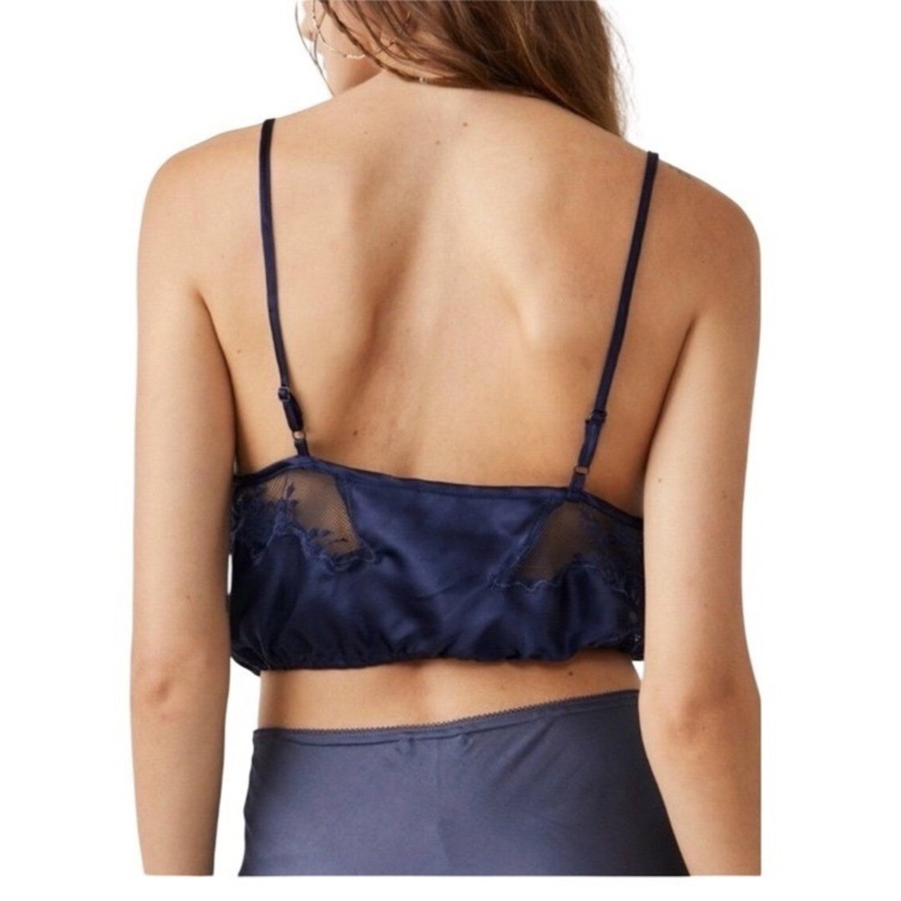 Intimately Free People Night Out Blouson Brami Midnight Blue XS - Picture 3 of 8